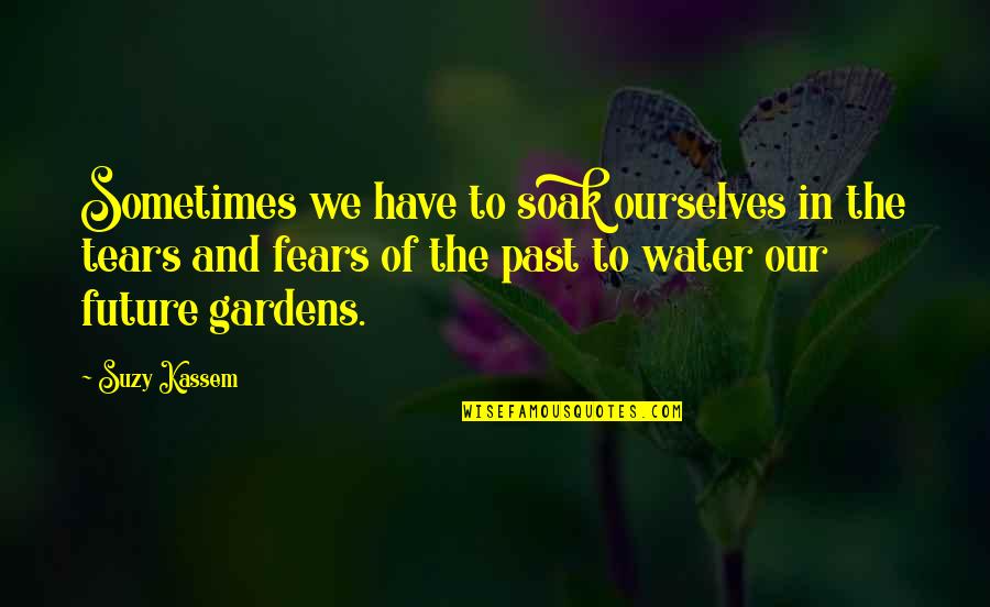 Water The Garden Quotes By Suzy Kassem: Sometimes we have to soak ourselves in the