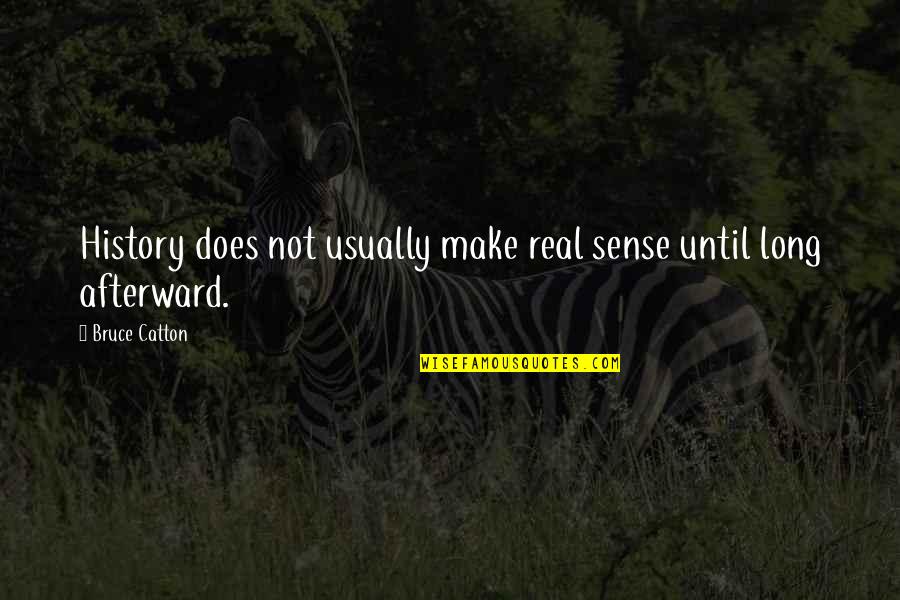 Watersnake Venom Quotes By Bruce Catton: History does not usually make real sense until