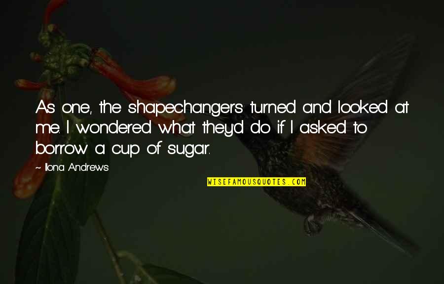 Watling Street Quotes By Ilona Andrews: As one, the shapechangers turned and looked at