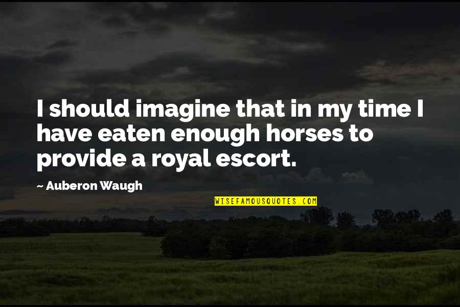 Waugh Quotes By Auberon Waugh: I should imagine that in my time I