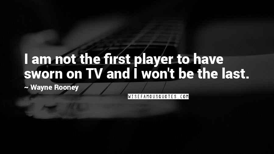 Wayne Rooney quotes: I am not the first player to have sworn on TV and I won't be the last.