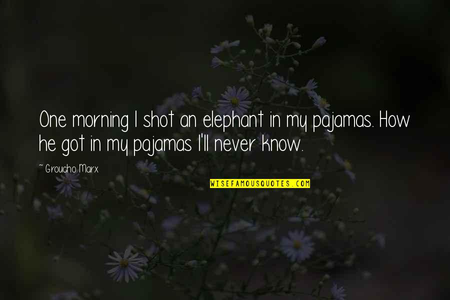 Ways Of Seeing John Berger Quotes By Groucho Marx: One morning I shot an elephant in my Ways Of Seeing John Berger Quotes By Groucho Marx: One morning I shot an elephant in my