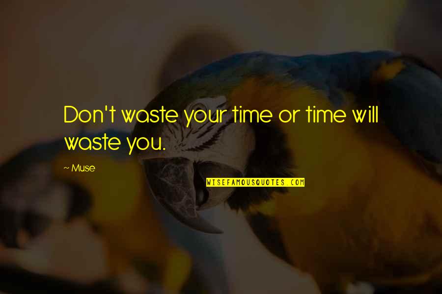 Wazir Quotes By Muse: Don't waste your time or time will waste
