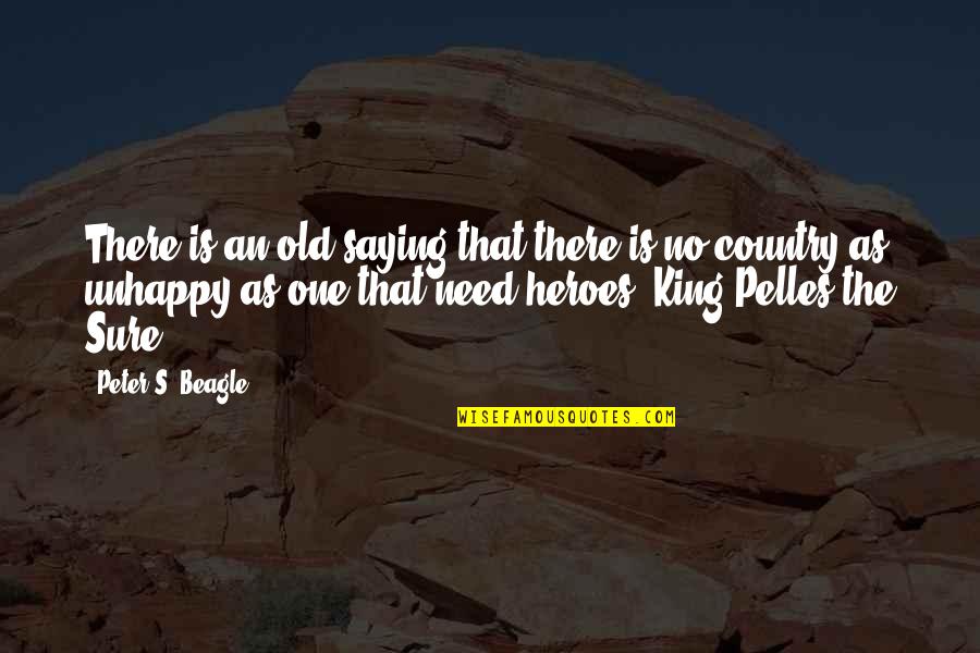 We All Need Heroes Quotes By Peter S. Beagle: There is an old saying that there is