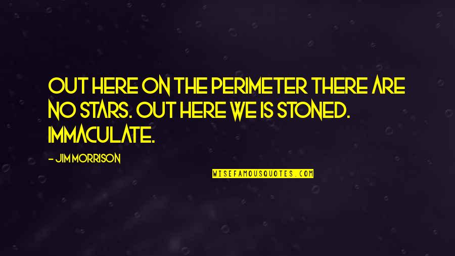 We Are Here Quotes By Jim Morrison: Out here on the perimeter there are no