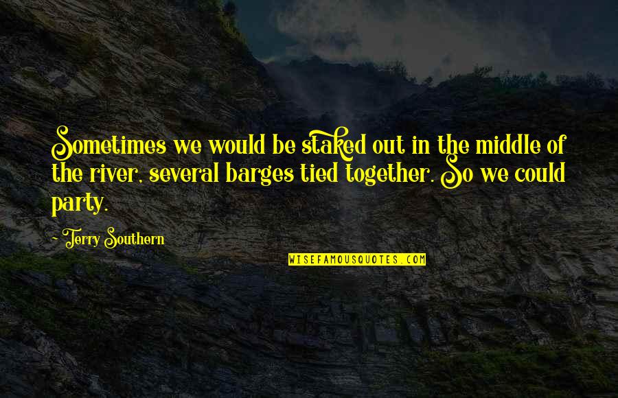 We Could Be Together Quotes By Terry Southern: Sometimes we would be staked out in the