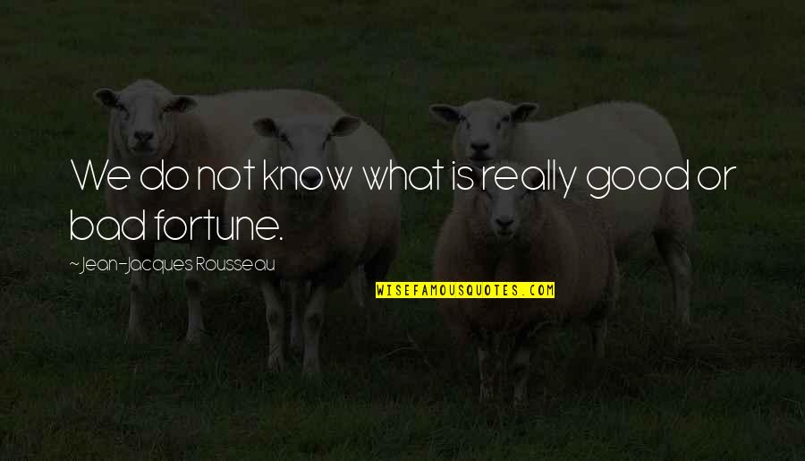 We Do Good Quotes By Jean-Jacques Rousseau: We do not know what is really good We Do Good Quotes By Jean-Jacques Rousseau: We do not know what is really good