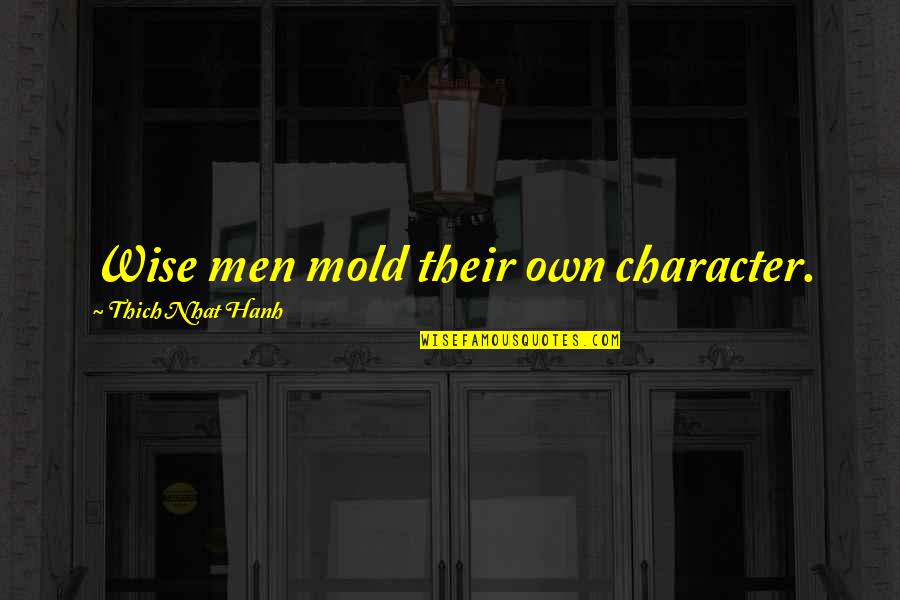 We Mold Quotes By Thich Nhat Hanh: Wise men mold their own character.