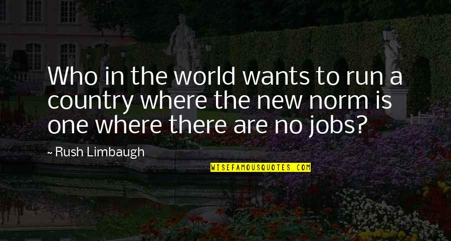 We Run The World Quotes By Rush Limbaugh: Who in the world wants to run a