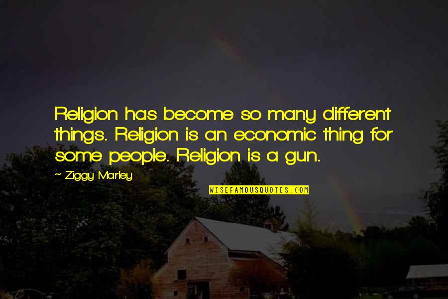 We Stand Alone Together Quotes By Ziggy Marley: Religion has become so many different things. Religion