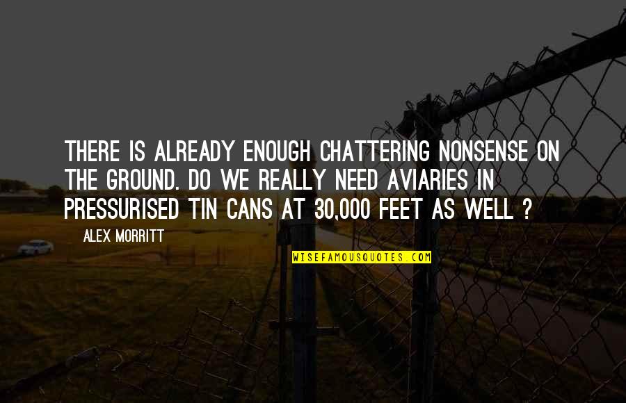 We Travel Quotes By Alex Morritt: There is already enough chattering nonsense on the