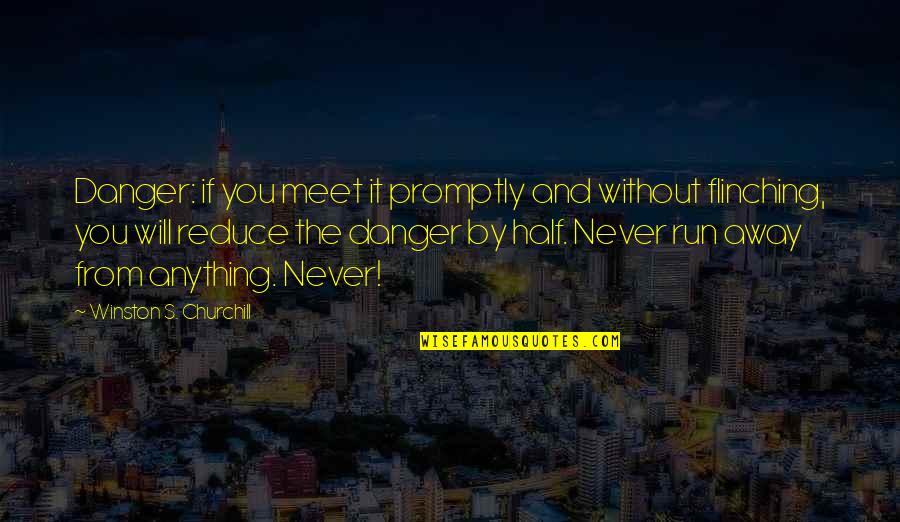 We Will Never Meet Quotes By Winston S. Churchill: Danger: if you meet it promptly and without We Will Never Meet Quotes By Winston S. Churchill: Danger: if you meet it promptly and without
