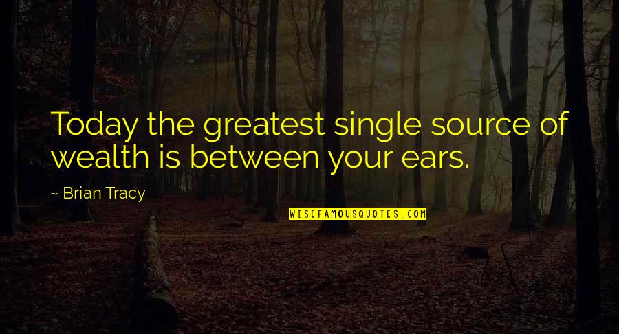 Wealth Wisdom Quotes By Brian Tracy: Today the greatest single source of wealth is