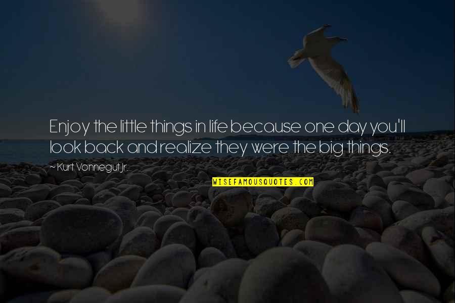 Weaveworld Quotes By Kurt Vonnegut Jr.: Enjoy the little things in life because one