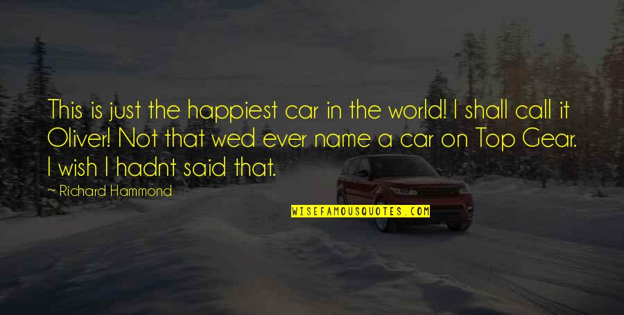 Wed Quotes By Richard Hammond: This is just the happiest car in the