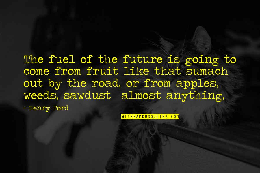 Weed Quotes By Henry Ford: The fuel of the future is going to