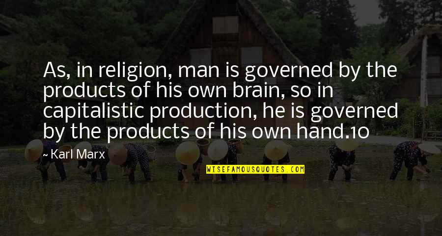 Weed Rolling Quotes By Karl Marx: As, in religion, man is governed by the