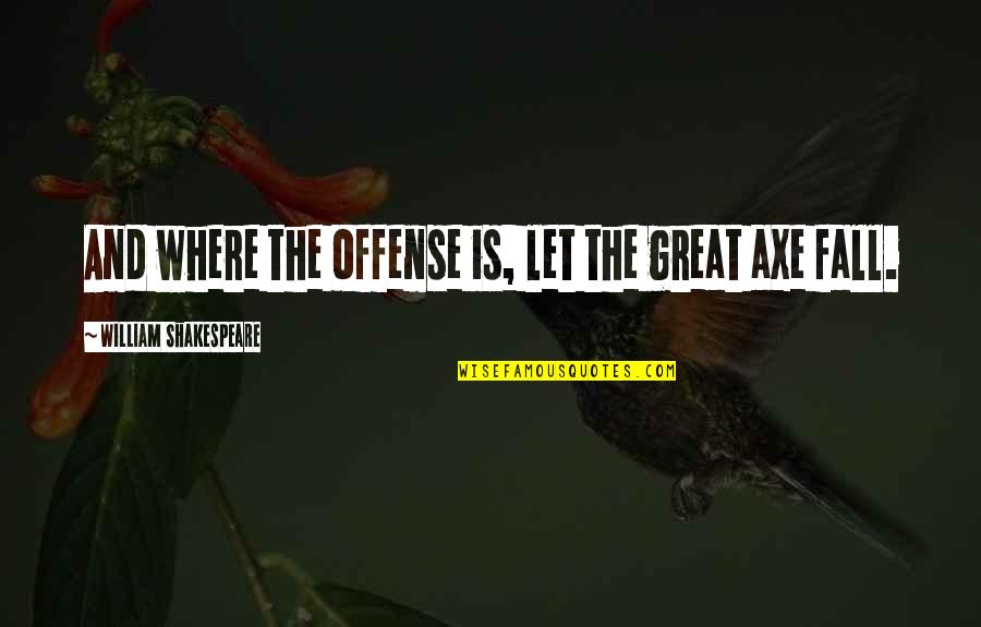 Weekday Inspiring Quotes By William Shakespeare: And where the offense is, let the great