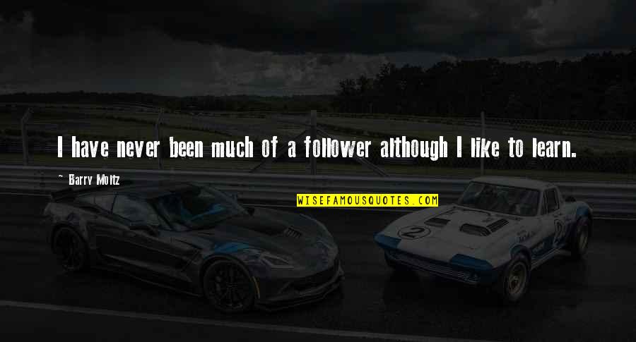 Weekend Trip Quotes By Barry Moltz: I have never been much of a follower