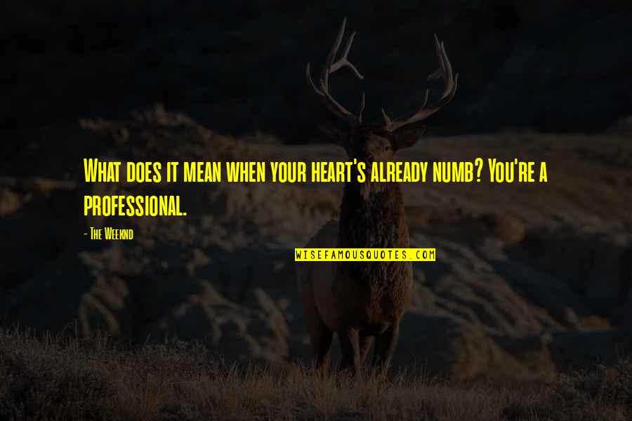 Weeknd As You Are Quotes By The Weeknd: What does it mean when your heart's already