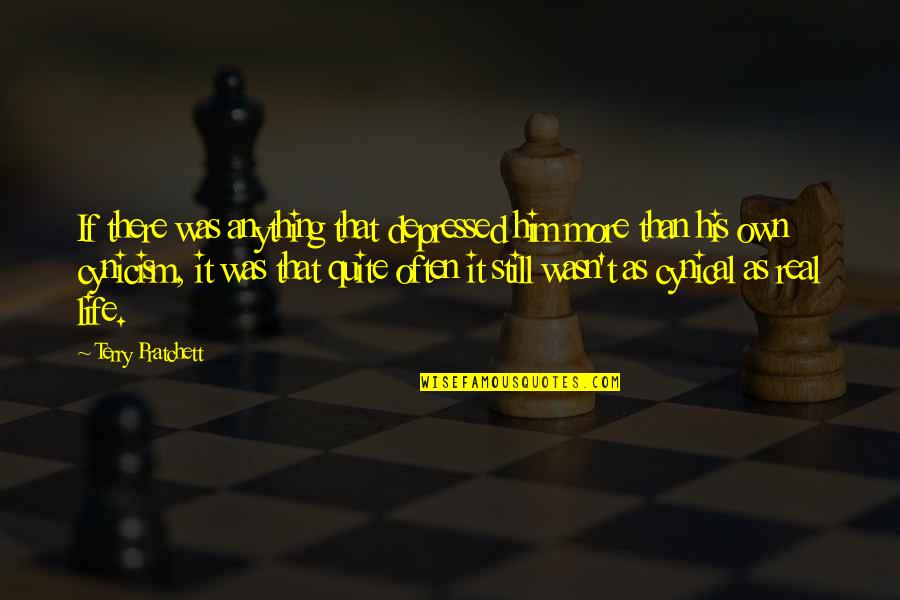 Weened Quotes By Terry Pratchett: If there was anything that depressed him more
