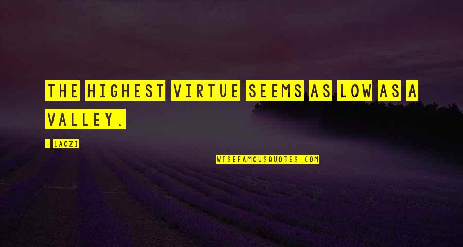 Weinacht Group Quotes By Laozi: The highest virtue seems as low as a
