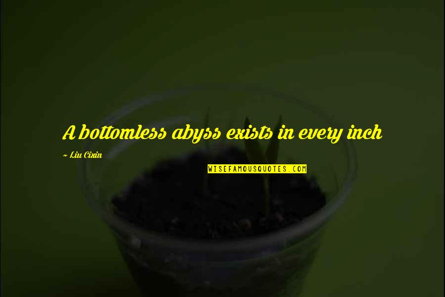 Weinrichs Newtown Quotes By Liu Cixin: A bottomless abyss exists in every inch Weinrichs Newtown Quotes By Liu Cixin: A bottomless abyss exists in every inch