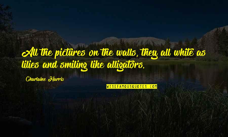 Welbeck Tiles Quotes By Charlaine Harris: All the pictures on the walls, they all