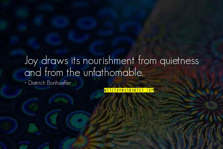 Welcome To Night Vale Cecil Quotes By Dietrich Bonhoeffer: Joy draws its nourishment from quietness and from Welcome To Night Vale Cecil Quotes By Dietrich Bonhoeffer: Joy draws its nourishment from quietness and from