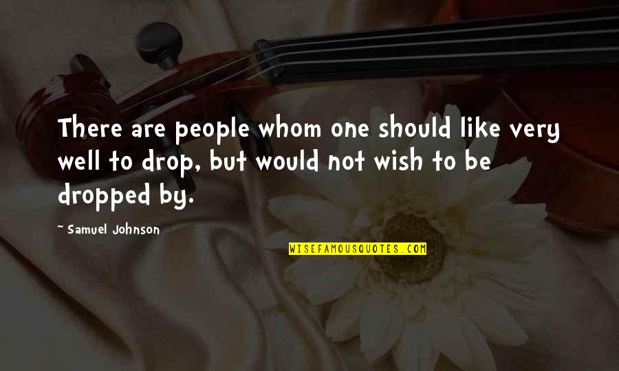 Well Wish Quotes By Samuel Johnson: There are people whom one should like very