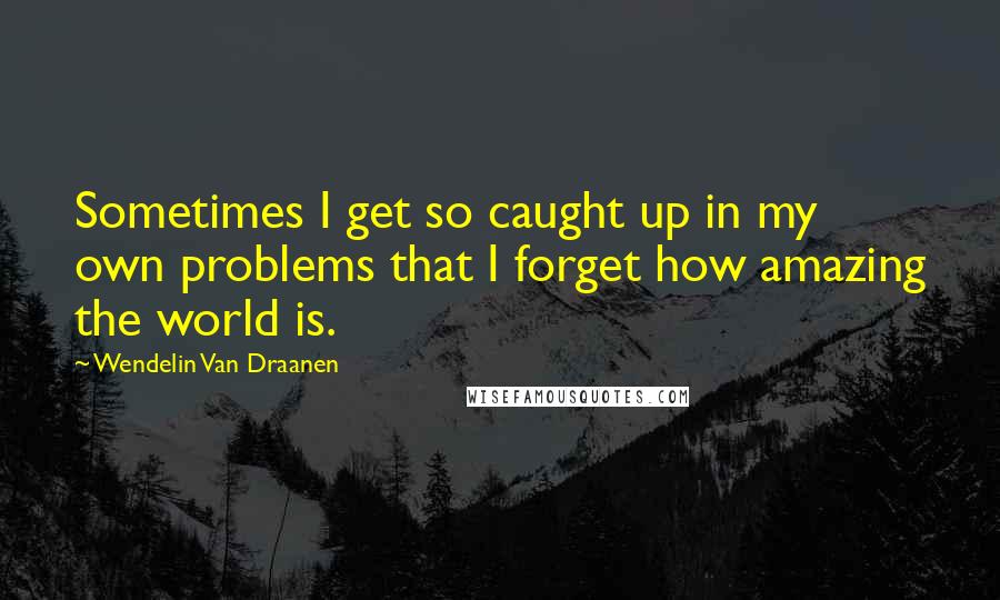 Wendelin Van Draanen quotes: Sometimes I get so caught up in my own problems that I forget how amazing the world is.