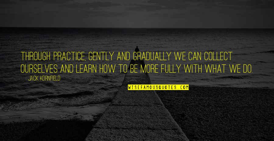 Wendy Kaminer Quotes By Jack Kornfield: Through practice, gently and gradually we can collect