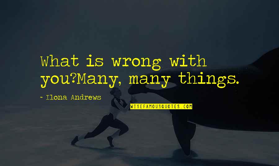 Wenhaikeji Quotes By Ilona Andrews: What is wrong with you?Many, many things. Wenhaikeji Quotes By Ilona Andrews: What is wrong with you?Many, many things.