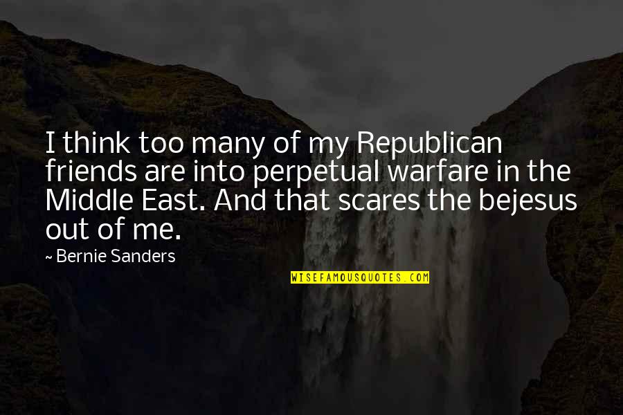 Wenn Ich Bleibe Quotes By Bernie Sanders: I think too many of my Republican friends