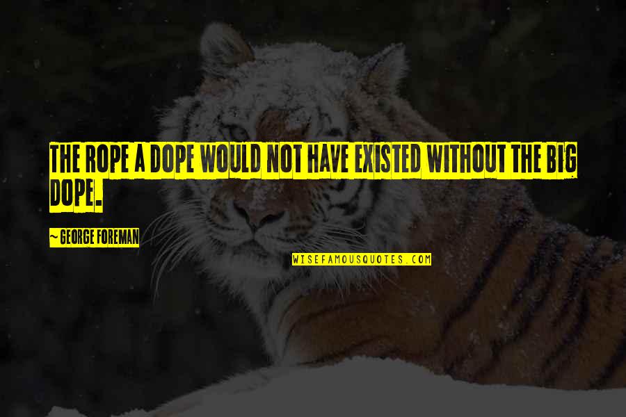 Went To Picnic Quotes By George Foreman: The Rope a Dope would not have existed