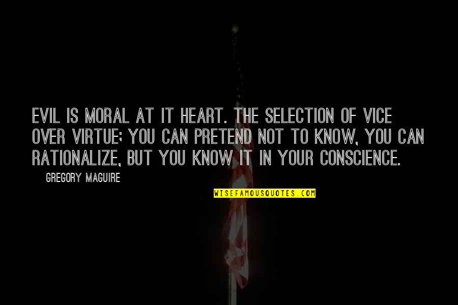 Went To Picnic Quotes By Gregory Maguire: Evil is moral at it heart. The selection