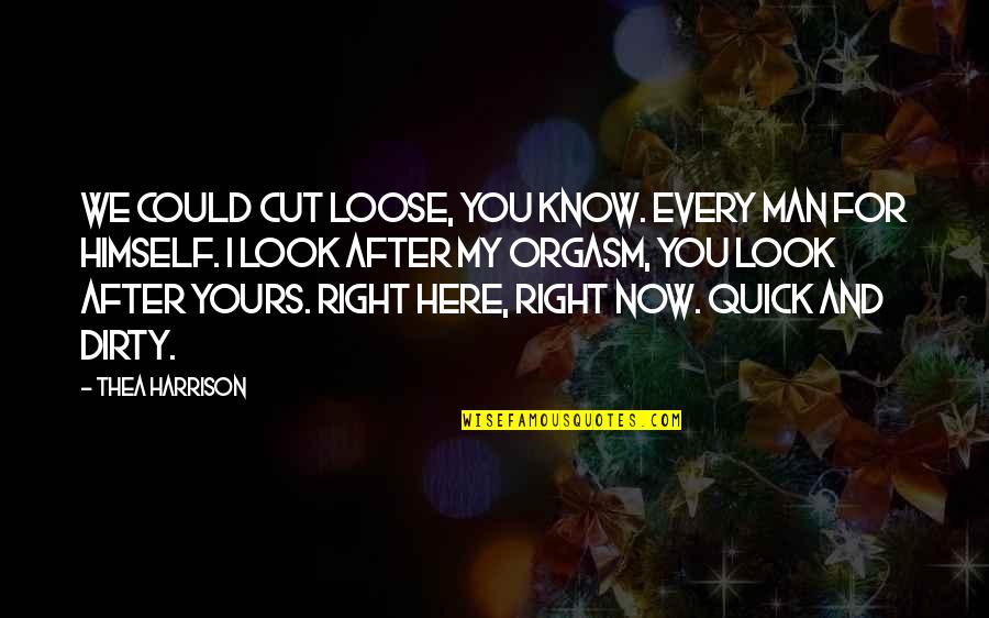 We're Here For You Quotes By Thea Harrison: We could cut loose, you know. Every man