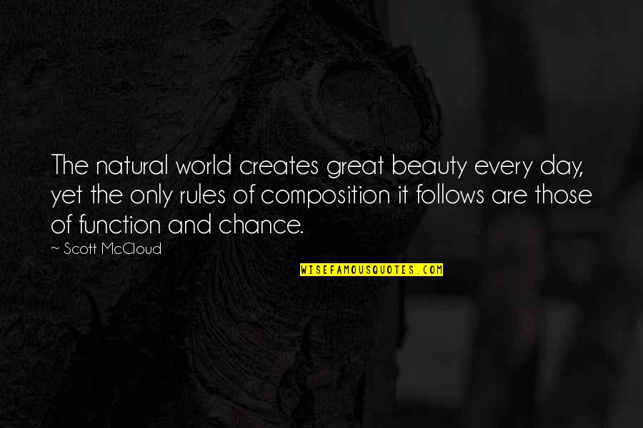 Werner Forssmann Quotes By Scott McCloud: The natural world creates great beauty every day, Werner Forssmann Quotes By Scott McCloud: The natural world creates great beauty every day,