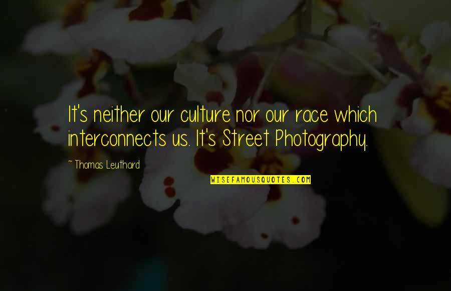 Whaddup Quotes By Thomas Leuthard: It's neither our culture nor our race which