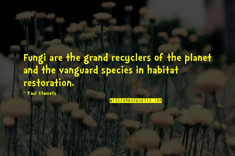 Whale Like Dinosaur Quotes By Paul Stamets: Fungi are the grand recyclers of the planet Whale Like Dinosaur Quotes By Paul Stamets: Fungi are the grand recyclers of the planet