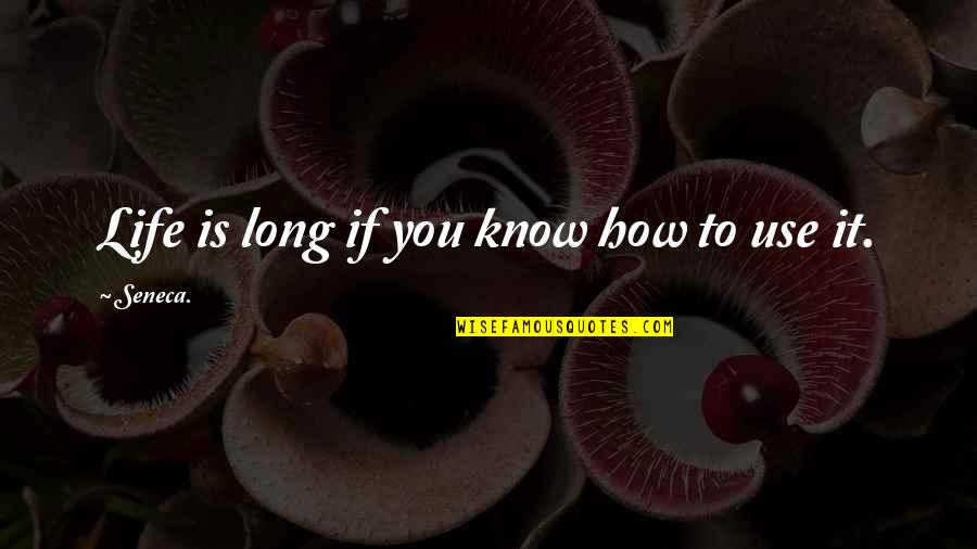 What A Good Father Is Quotes By Seneca.: Life is long if you know how to