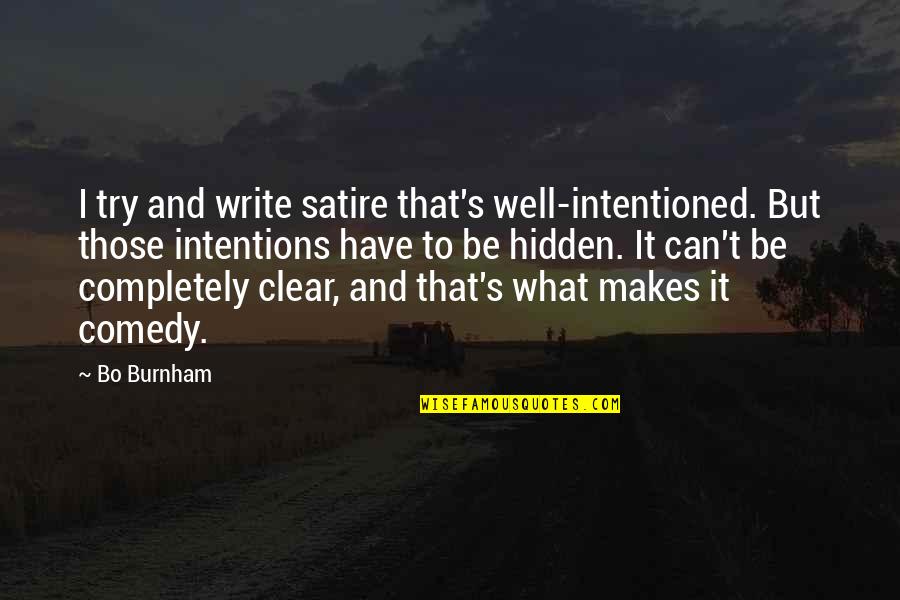 What Are Petty Quotes By Bo Burnham: I try and write satire that's well-intentioned. But What Are Petty Quotes By Bo Burnham: I try and write satire that's well-intentioned. But