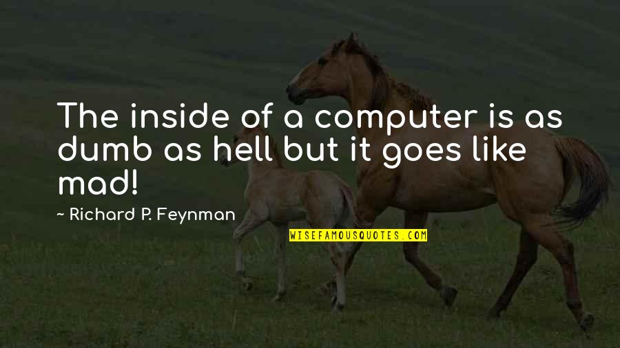 What Are Secondary Quotes By Richard P. Feynman: The inside of a computer is as dumb