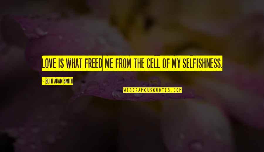 What Depression Is Quotes By Seth Adam Smith: Love is what freed me from the cell