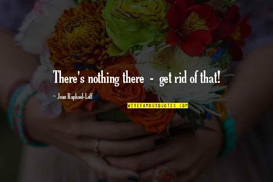 What Do You Do If You Are Quoting A Quotes By Joan Raphael-Leff: There's nothing there - get rid of that! What Do You Do If You Are Quoting A Quotes By Joan Raphael-Leff: There's nothing there - get rid of that!