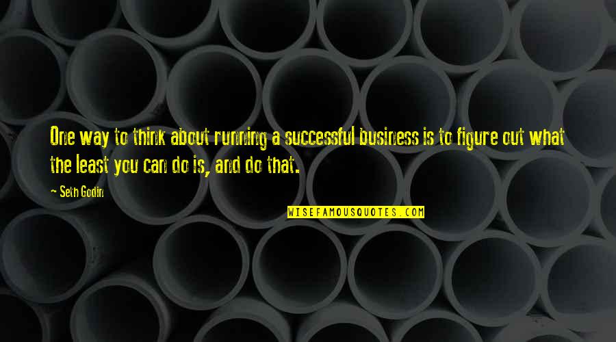 What Do You Think About Quotes By Seth Godin: One way to think about running a successful