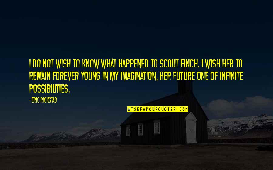 What Do You Wish For Quotes By Eric Rickstad: I do not wish to know what happened