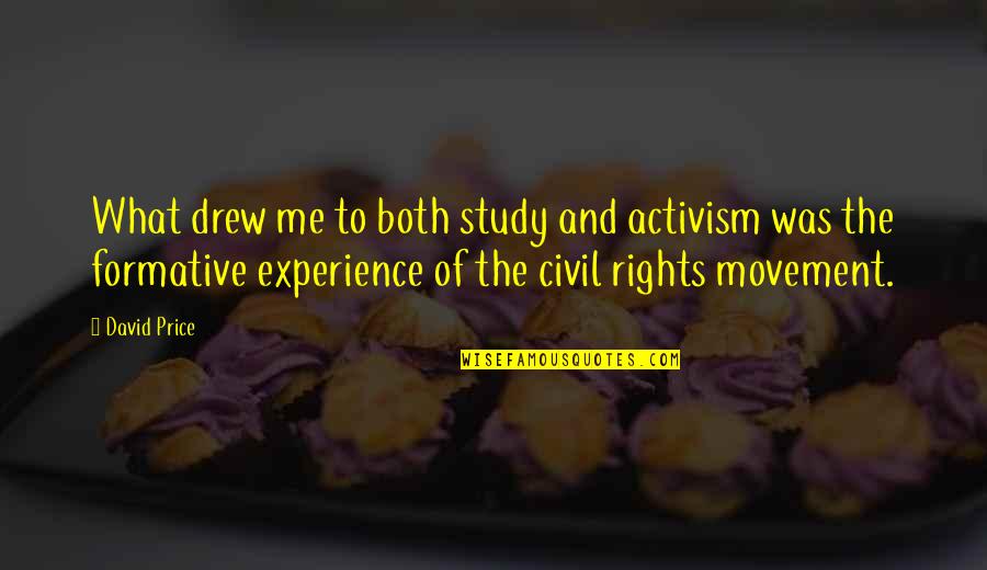 What Experience Quotes By David Price: What drew me to both study and activism