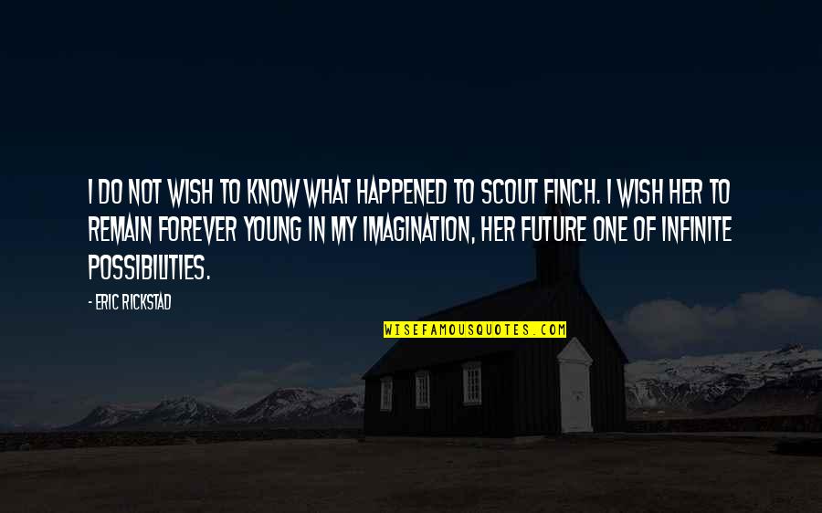 What Happened Quotes By Eric Rickstad: I do not wish to know what happened