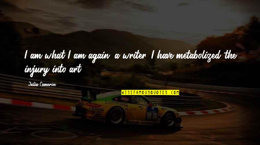 What I Am Quotes By Julia Cameron: I am what I am again: a writer.